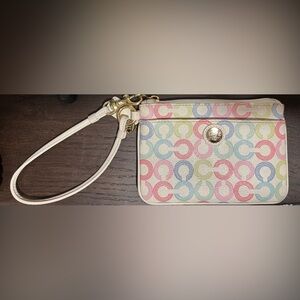 Colorful Coach Wristlet